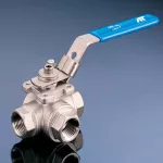 Imagem descritiva do produto 38 Series 3-Way Threaded Regular Port Ball Valve