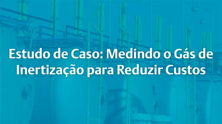 Estudo de Caso: Medindo o Gás de Inertização para Reduzir Custos