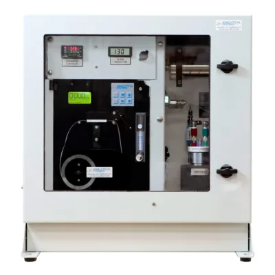 Imagem de demonstração do produto H2S de laboratório no analisador de petróleo bruto